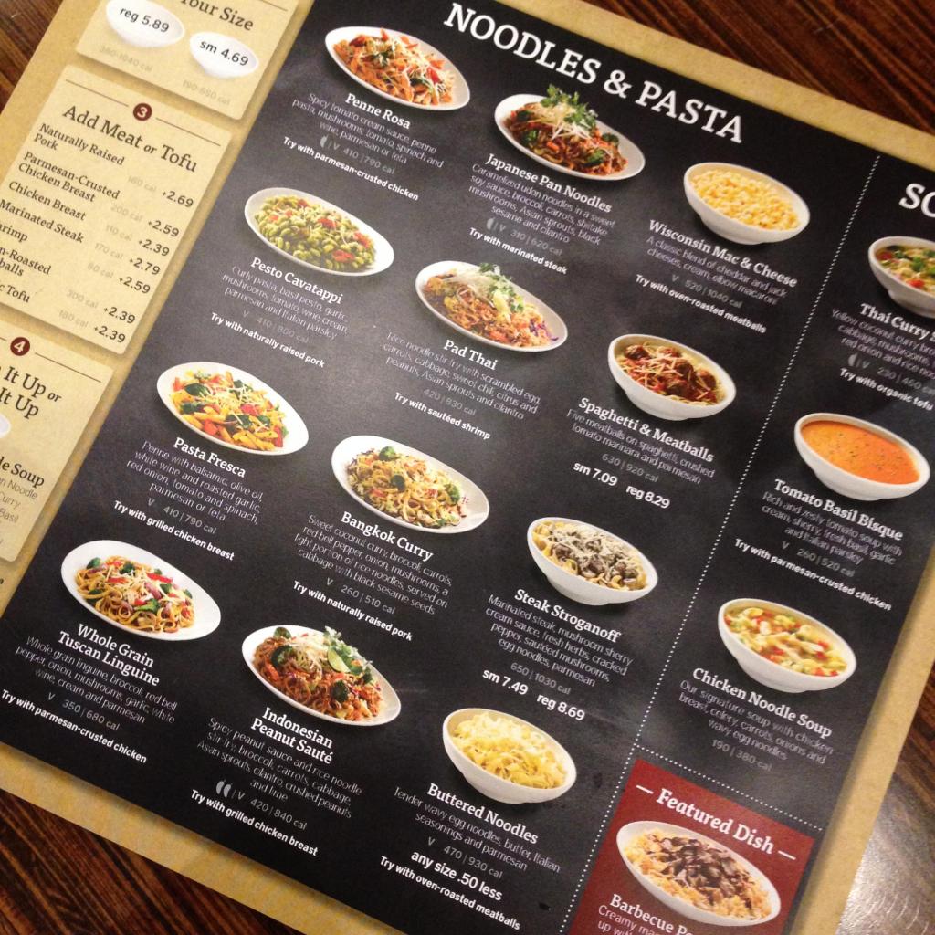 Noodles and deals company menu prices