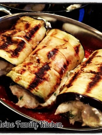 Grilled Eggplant Rollintini! A little twist on the classic and a little healthier too!